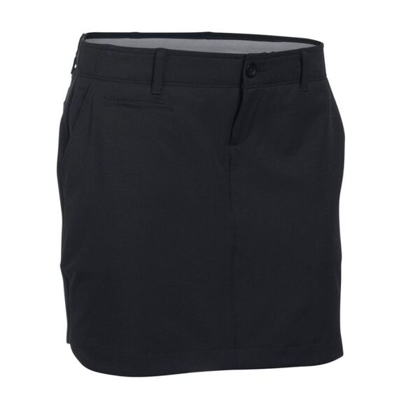 NWT UNDER ARMOUR Women's Links Woven Golf Skort Sz 10 Black - Picture 3 of 8